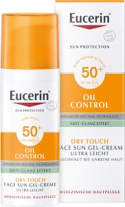 Kem Chống Nắng Eucerin Cho Da Nhờn & Mụn 50ml Sun Gel-Creme Oil Control Dry Touch SPF 50+ UVB UVA
