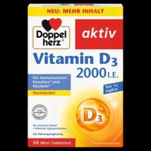 Doppel Aktiv vitamin D3 2000ie, 50 viên